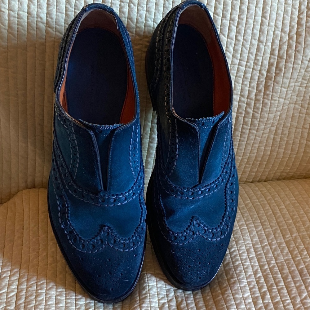 Santoni Black and Orange Interior Shoes